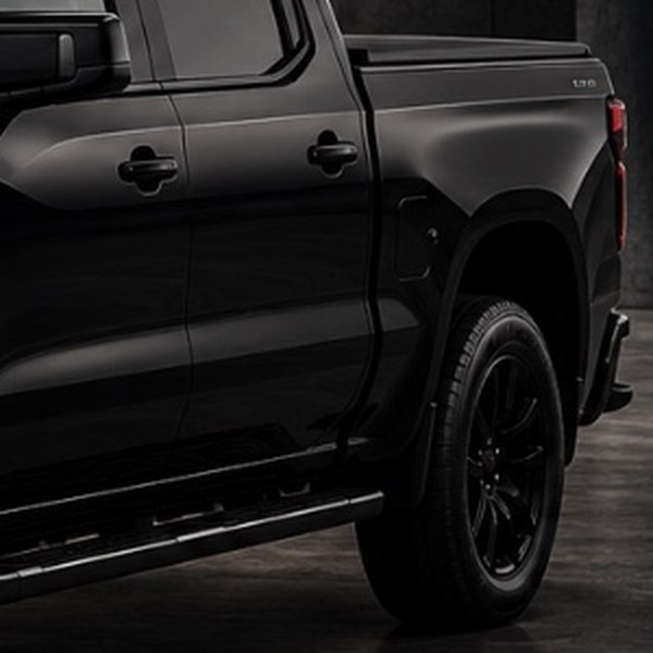Blacked-out bed side and tailgate
