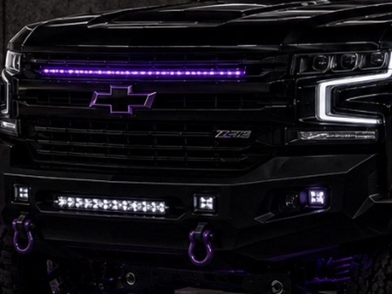 Auxiliary light bar and pod lighting wired in